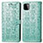 Handytasche Stand Schutzhülle Flip Leder Hülle Modisch Muster S03D für Samsung Galaxy A22 5G Grün