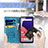 Handytasche Stand Schutzhülle Flip Leder Hülle Modisch Muster S03D für Samsung Galaxy A22 5G SC-56B