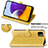 Handytasche Stand Schutzhülle Flip Leder Hülle Modisch Muster S03D für Samsung Galaxy A22s 5G