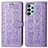 Handytasche Stand Schutzhülle Flip Leder Hülle Modisch Muster S03D für Samsung Galaxy A23 4G Violett