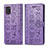 Handytasche Stand Schutzhülle Flip Leder Hülle Modisch Muster S03D für Samsung Galaxy A31 Violett