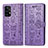 Handytasche Stand Schutzhülle Flip Leder Hülle Modisch Muster S03D für Samsung Galaxy A52 4G Violett