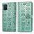 Handytasche Stand Schutzhülle Flip Leder Hülle Modisch Muster S03D für Samsung Galaxy A71 4G A715 Grün