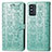 Handytasche Stand Schutzhülle Flip Leder Hülle Modisch Muster S03D für Samsung Galaxy F52 5G Grün