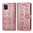 Handytasche Stand Schutzhülle Flip Leder Hülle Modisch Muster S03D für Samsung Galaxy M60s Rosa