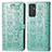 Handytasche Stand Schutzhülle Flip Leder Hülle Modisch Muster S03D für Samsung Galaxy Quantum2 5G Grün