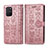 Handytasche Stand Schutzhülle Flip Leder Hülle Modisch Muster S03D für Samsung Galaxy S10 Lite Rosa