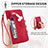 Handytasche Stand Schutzhülle Flip Leder Hülle Modisch Muster S03D für Samsung Galaxy S23 5G