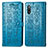 Handytasche Stand Schutzhülle Flip Leder Hülle Modisch Muster S03D für Sony Xperia Ace II Blau