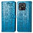 Handytasche Stand Schutzhülle Flip Leder Hülle Modisch Muster S03D für Xiaomi Redmi 10 Power Blau