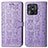 Handytasche Stand Schutzhülle Flip Leder Hülle Modisch Muster S03D für Xiaomi Redmi 10 Power Violett