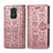 Handytasche Stand Schutzhülle Flip Leder Hülle Modisch Muster S03D für Xiaomi Redmi 10X 4G Rosegold
