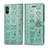Handytasche Stand Schutzhülle Flip Leder Hülle Modisch Muster S03D für Xiaomi Redmi 9AT Grün