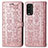 Handytasche Stand Schutzhülle Flip Leder Hülle Modisch Muster S03D für Xiaomi Redmi 9T 4G Rosa