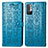 Handytasche Stand Schutzhülle Flip Leder Hülle Modisch Muster S03D für Xiaomi Redmi Note 10 5G Blau