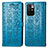 Handytasche Stand Schutzhülle Flip Leder Hülle Modisch Muster S03D für Xiaomi Redmi Note 11 4G (2021) Blau