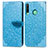 Handytasche Stand Schutzhülle Flip Leder Hülle Modisch Muster S04D für Huawei Y7p
