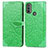 Handytasche Stand Schutzhülle Flip Leder Hülle Modisch Muster S04D für Motorola Moto E20 Grün