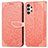Handytasche Stand Schutzhülle Flip Leder Hülle Modisch Muster S04D für Samsung Galaxy A13 4G Orange