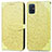 Handytasche Stand Schutzhülle Flip Leder Hülle Modisch Muster S04D für Samsung Galaxy A71 4G A715 Gelb