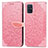 Handytasche Stand Schutzhülle Flip Leder Hülle Modisch Muster S04D für Samsung Galaxy A71 4G A715 Rosegold
