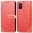 Handytasche Stand Schutzhülle Flip Leder Hülle Modisch Muster S04D für Samsung Galaxy A71 4G A715 Rot