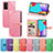 Handytasche Stand Schutzhülle Flip Leder Hülle Modisch Muster S04D für Samsung Galaxy A72 4G