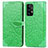 Handytasche Stand Schutzhülle Flip Leder Hülle Modisch Muster S04D für Samsung Galaxy A72 4G Grün