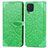 Handytasche Stand Schutzhülle Flip Leder Hülle Modisch Muster S04D für Samsung Galaxy M32 4G Grün