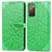 Handytasche Stand Schutzhülle Flip Leder Hülle Modisch Muster S04D für Samsung Galaxy S20 FE 4G Grün