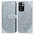 Handytasche Stand Schutzhülle Flip Leder Hülle Modisch Muster S04D für Xiaomi Mi 11i 5G (2022) Grau