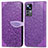 Handytasche Stand Schutzhülle Flip Leder Hülle Modisch Muster S04D für Xiaomi Mi 12T Pro 5G Violett