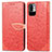Handytasche Stand Schutzhülle Flip Leder Hülle Modisch Muster S04D für Xiaomi POCO M3 Pro 5G Rot