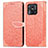 Handytasche Stand Schutzhülle Flip Leder Hülle Modisch Muster S04D für Xiaomi Redmi 10 India Orange