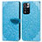 Handytasche Stand Schutzhülle Flip Leder Hülle Modisch Muster S04D für Xiaomi Redmi Note 11 Pro+ Plus 5G Blau
