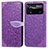 Handytasche Stand Schutzhülle Flip Leder Hülle Modisch Muster S04D für Xiaomi Redmi Note 11E Pro 5G Violett