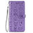 Handytasche Stand Schutzhülle Flip Leder Hülle Modisch Muster S05D für Samsung Galaxy S21 5G Violett