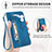 Handytasche Stand Schutzhülle Flip Leder Hülle Modisch Muster S07D für Samsung Galaxy S24 5G