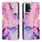 Handytasche Stand Schutzhülle Flip Leder Hülle Modisch Muster Y01X für Oppo Reno5 Lite Violett