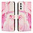 Handytasche Stand Schutzhülle Flip Leder Hülle Modisch Muster Y01X für Samsung Galaxy A13 5G Rosa