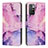 Handytasche Stand Schutzhülle Flip Leder Hülle Modisch Muster Y01X für Xiaomi Redmi Note 11 4G (2021) Violett