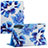 Handytasche Stand Schutzhülle Flip Leder Hülle Modisch Muster Y02B für Apple iPad Air 3 Blau