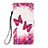 Handytasche Stand Schutzhülle Flip Leder Hülle Modisch Muster Y02B für Apple iPhone 13 Pink