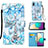 Handytasche Stand Schutzhülle Flip Leder Hülle Modisch Muster Y02B für Samsung Galaxy A02