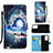 Handytasche Stand Schutzhülle Flip Leder Hülle Modisch Muster Y02B für Samsung Galaxy A13 4G