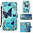 Handytasche Stand Schutzhülle Flip Leder Hülle Modisch Muster Y02B für Samsung Galaxy Note 20 5G Hellblau