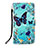 Handytasche Stand Schutzhülle Flip Leder Hülle Modisch Muster Y02B für Xiaomi POCO C3 Hellblau