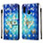 Handytasche Stand Schutzhülle Flip Leder Hülle Modisch Muster Y03B für Samsung Galaxy A10e Hellblau
