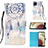 Handytasche Stand Schutzhülle Flip Leder Hülle Modisch Muster Y03B für Samsung Galaxy A12 5G