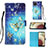 Handytasche Stand Schutzhülle Flip Leder Hülle Modisch Muster Y03B für Samsung Galaxy A12 5G